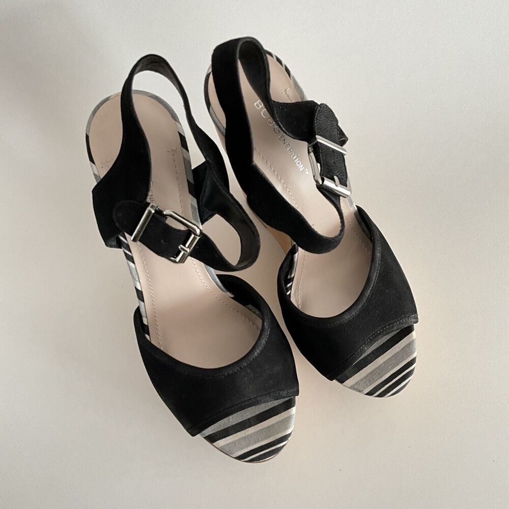 BCBGeneration Suede Vendi Open-toe Platform Sanda… - image 11